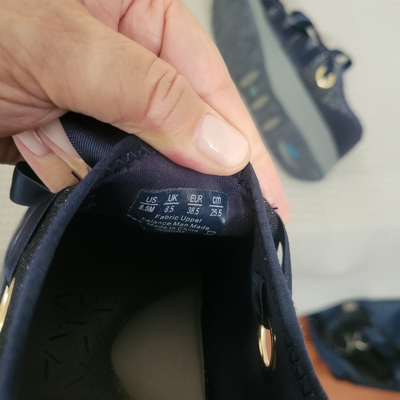 Bzees Women's Sparkle Navy Slipon Sneakers Sz 8.5 - Picture 10 of 12